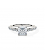 Asscher Cathedral Pavé