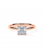 Asscher 4-Claw Dalia Solitaire