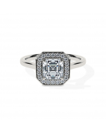 Asscher Diamond Halo