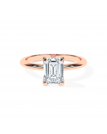 Emerald Daisy 4-Prong Solitaire