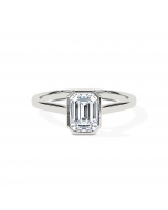Emerald Cathedral Bezel Solitaire