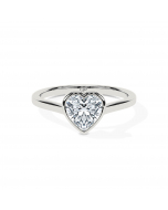 Heart Cathedral Bezel Solitaire