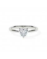 Heart Tapered Solitaire
