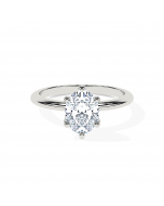 Oval 6-Claw Daisy Solitaire