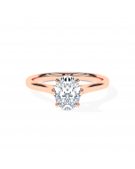 Oval Cathedral Tapered Solitaire