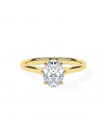 Oval Cathedral Tapered Solitaire