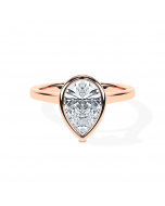 Pear Bezel Solitaire