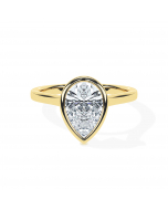 Pear Bezel Solitaire