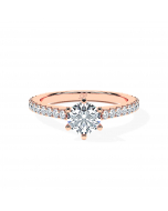 Round 6-Claw Cathedral Pavé