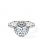 Round Celestine Halo