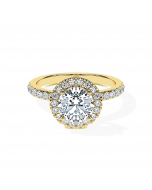 Round Celestine Halo