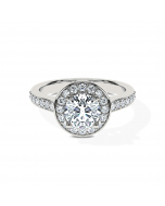 Round Océane Cathedral Halo