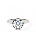Round Bezel Solitaire