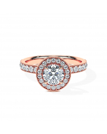 Round Milgrain Océane Halo