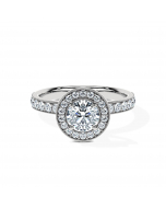 Round Milgrain Océane Halo