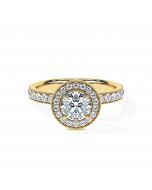 Round Milgrain Océane Halo