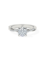 Round Twisted Band Pavé