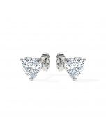 Dalia Heart Diamonds Stud Earrings (F-G / VS2-SI1)