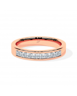 Princess Channel Set Wedding Ring