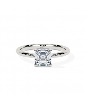 Asscher Tapered Solitaire