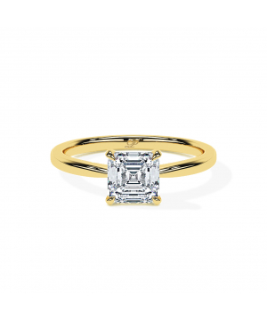 Asscher Tapered Solitaire