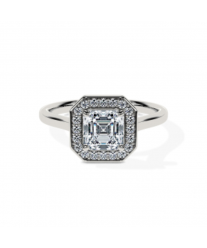 Asscher Diamond Halo