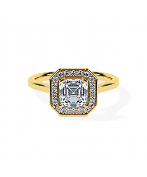 Asscher Diamond Halo