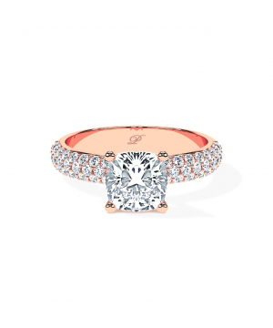 Cushion Triple Pavé