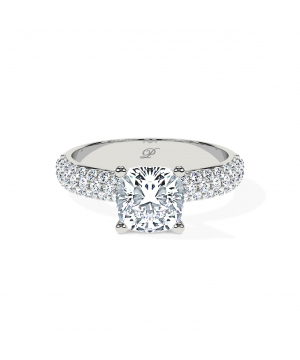 Cushion Triple Pavé