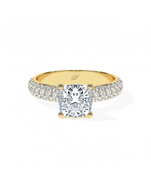 Cushion Triple Pavé