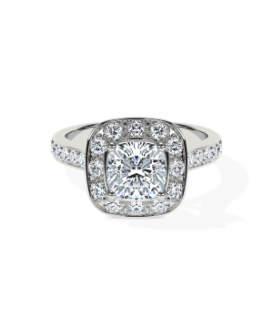 Cushion Océane Cathedral Halo 