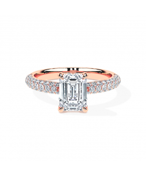 Emerald Triple Pavé Brilliance