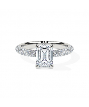 Emerald Triple Pavé Brilliance