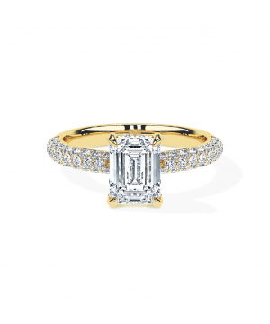 Emerald Triple Pavé Brilliance