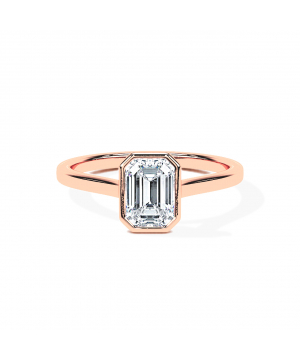 Emerald Cathedral Bezel Solitaire