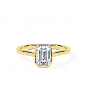 Emerald Cathedral Bezel Solitaire