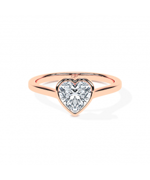 Heart Cathedral Bezel Solitaire