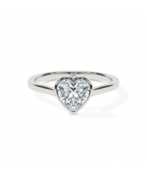 Heart Cathedral Bezel Solitaire