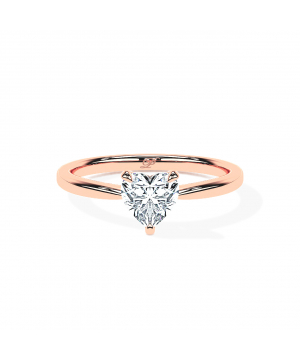 Heart Tapered Solitaire