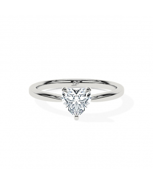 Heart Tapered Solitaire