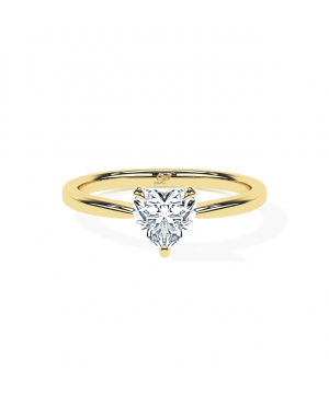 Heart Tapered Solitaire