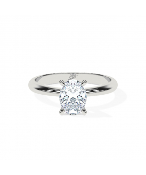 Oval Tapered Solitaire
