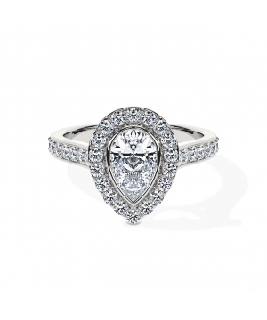 Pear Océane Cathedral Halo