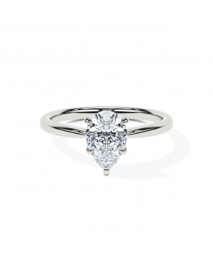 Pear Tapered Solitaire