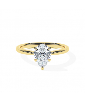 Pear Tapered Solitaire