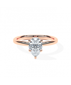 Pear 5-Claw Dalia Solitaire