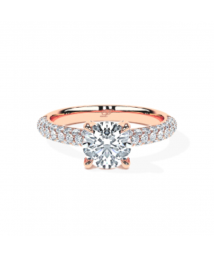 Round Triple Pavé Brilliance