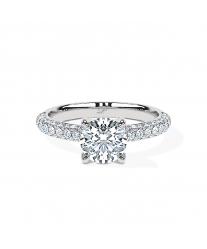 Round Triple Pavé Brilliance