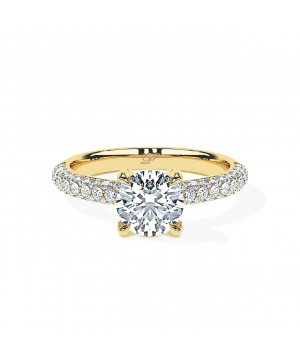 Round Triple Pavé Brilliance