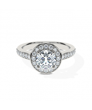 Round Océane Cathedral Halo